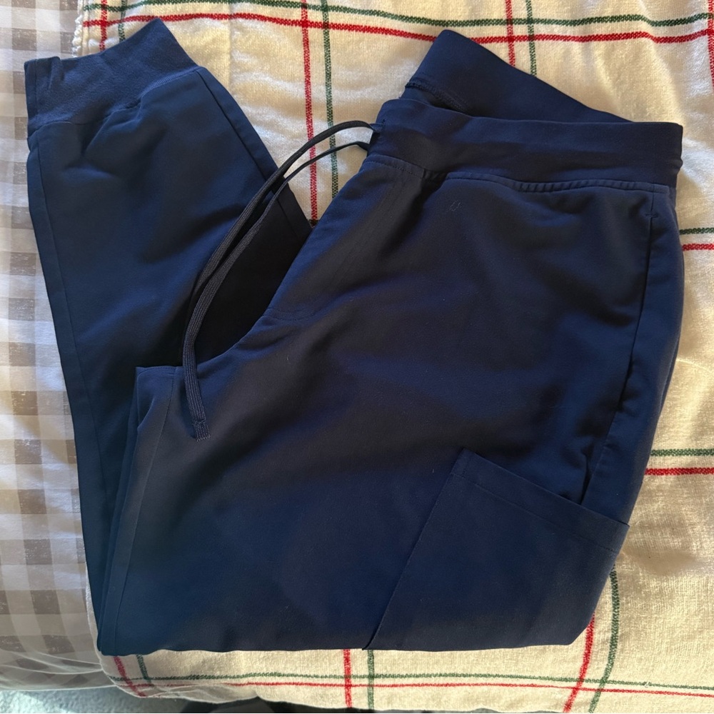Navy Women's V-Neck Scrub Set - Brand - Picture 5 of 8